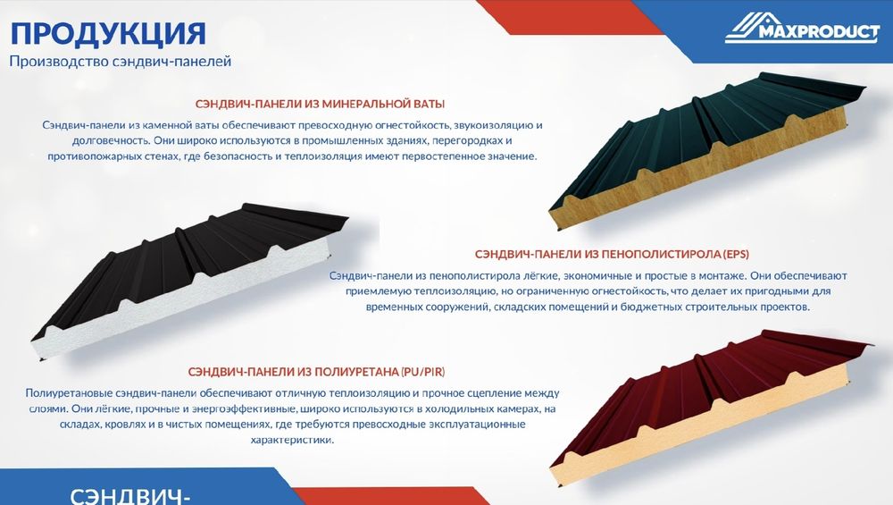 Сэндвич панели от производителя