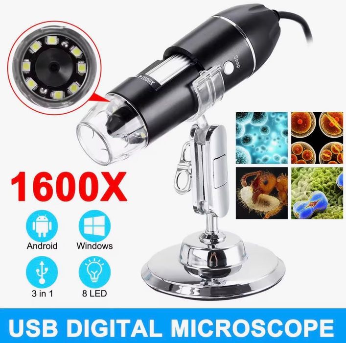 Цифровой USB-микроскоп 1600×
