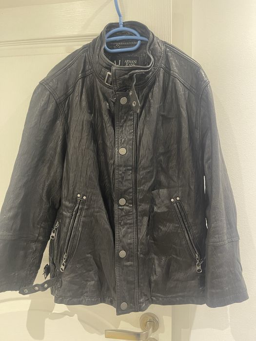 Кожено яке Armani Jeans размер М/50
