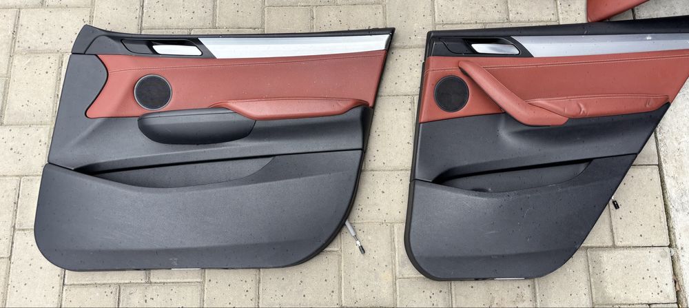 Scaune interior recaro piele rosu rosie full incalzire fata si spate Bmw X3 X4 F25 F26   #14