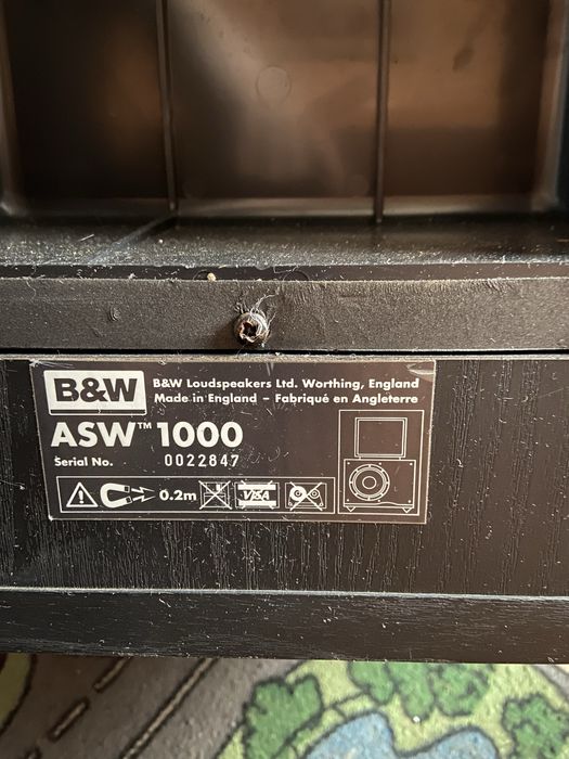 Subwoofer B&W 1000W + amplificator