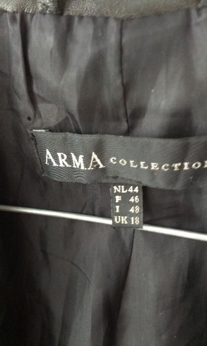 Arma Collection ново ест.кожа яке и шал от естествен косъм