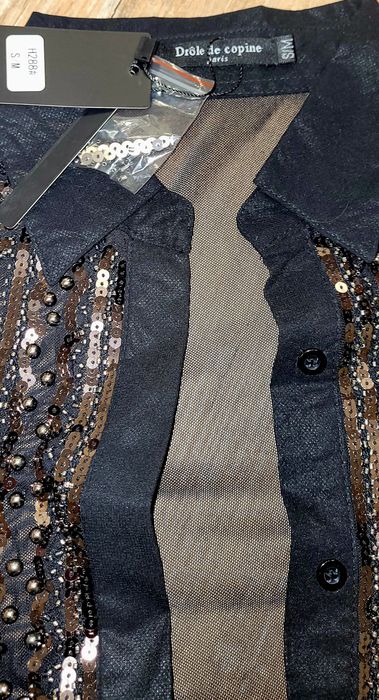 Дамско боди с пайети