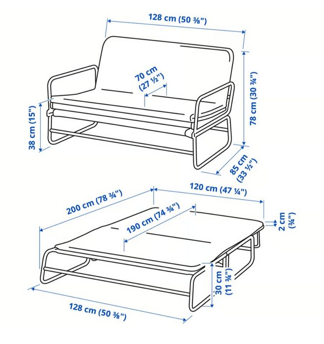 Vând canapea IKEA, model HAMMARN, folosită foarte puțin timp. Preț 300 lei.