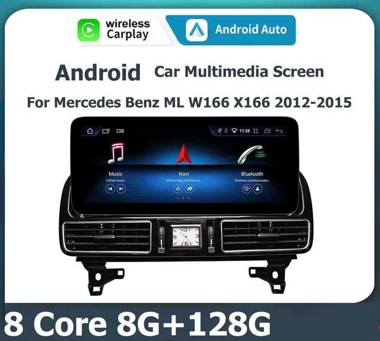 Navigatie  Mercedes ML GL X166 w166 Android Internet Bluetooth Carplay