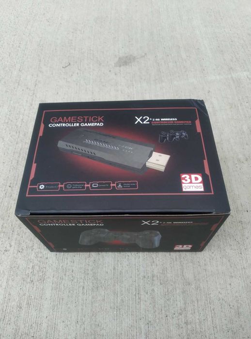 Ретро конзола Gamestick 30 000 игри, съвместима с 23 емулатора, 2 x бе