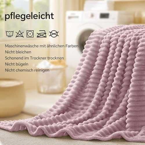 Плюшено одеяло 150x200см Corduroy Berry Purple