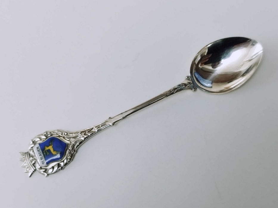 Linguriță Argint 800 suvenir cu stema St. Blasien copii