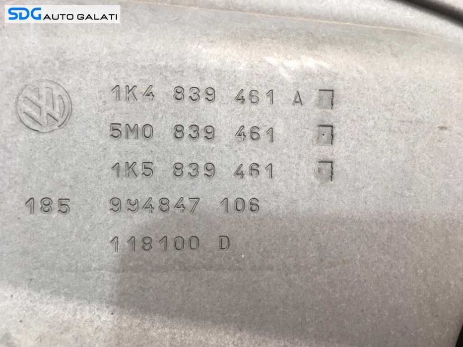 Macara Electrica Stanga Spate Volkswagen Golf 6 Plus 2008 - 2012 Cod 1K4 839 461 A 1K4839461A [L9593]