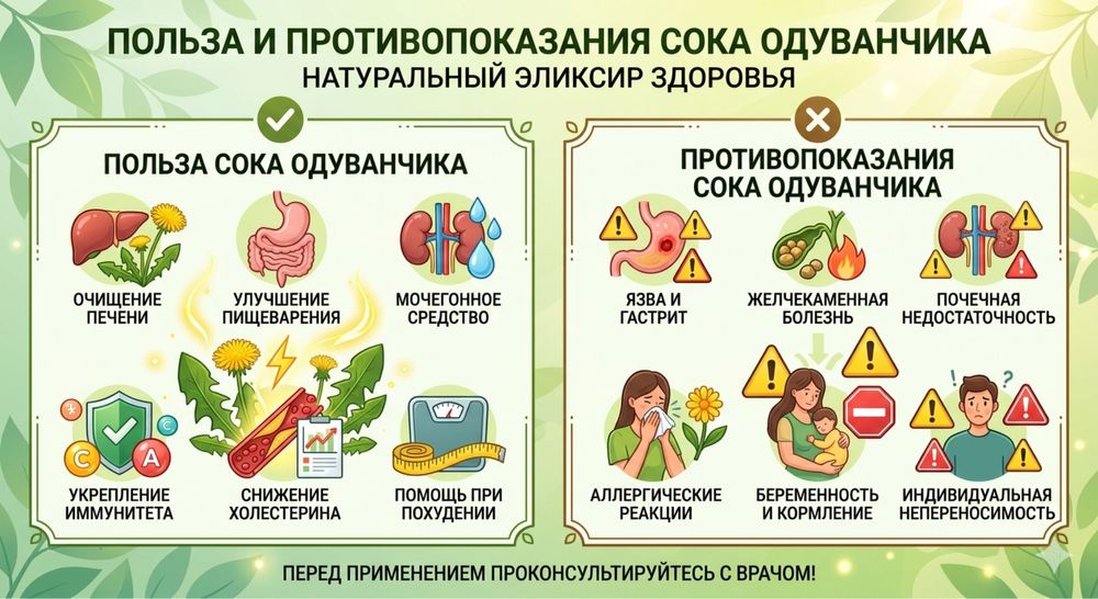 Сок лопух+одуванчик