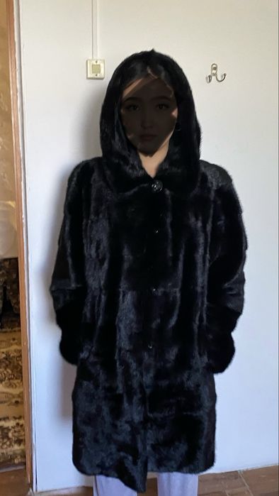 Шуба черный бриллиант