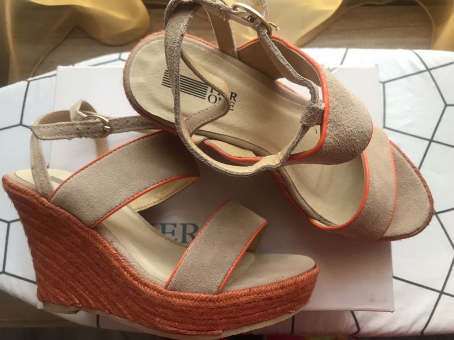 Нови сандали Pier One 39 р-р, естествен велур