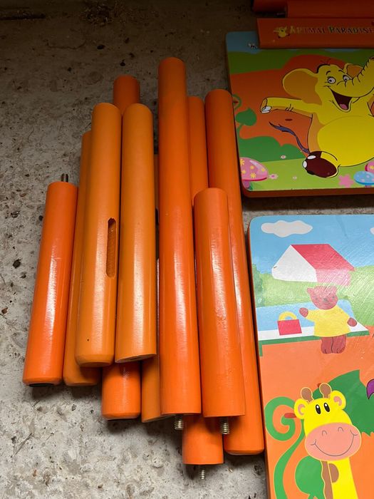 NSP masa copii cu 2 scaunele, MDF si lemn