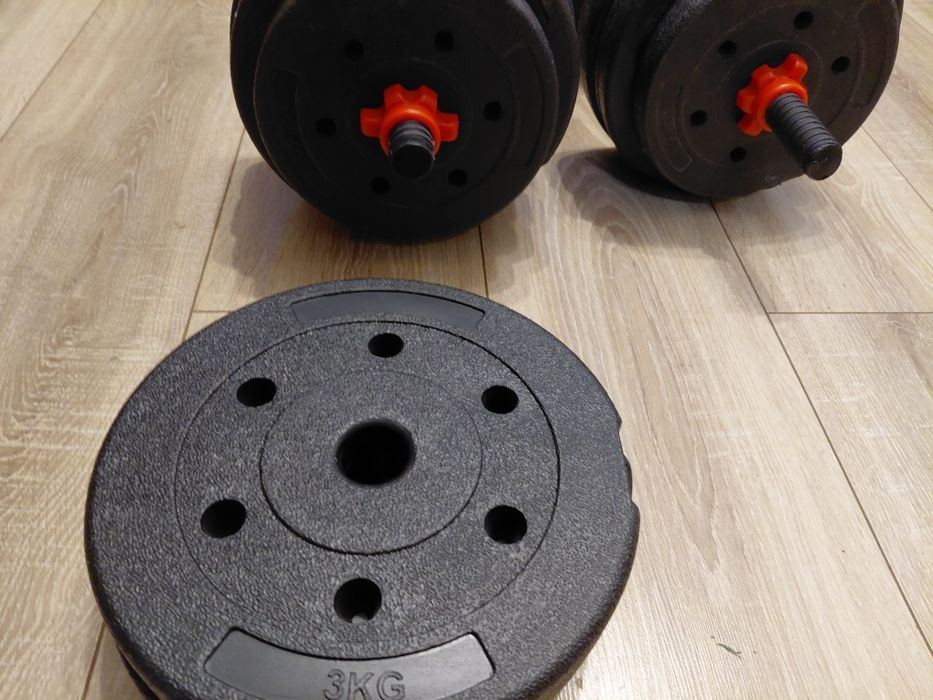 Gantere reglabile 2x 20kg (40kg) - le pot aduce personal in bucuresti sau ilfov