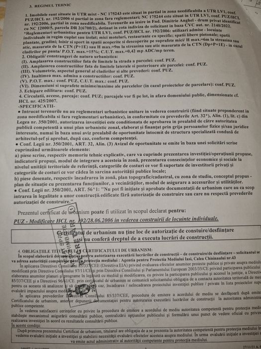 Schimb Parcele 400-600mp,bucium,acces,intravilan,urbanism,utilitati,in