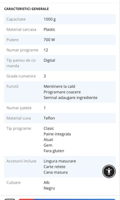 Masina de paine Tefal Pain Dore