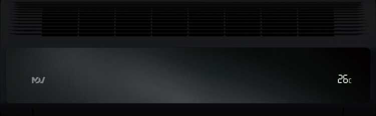 Внутренний блок настенного типа VRF V8 черный. Пульт в комплекте.