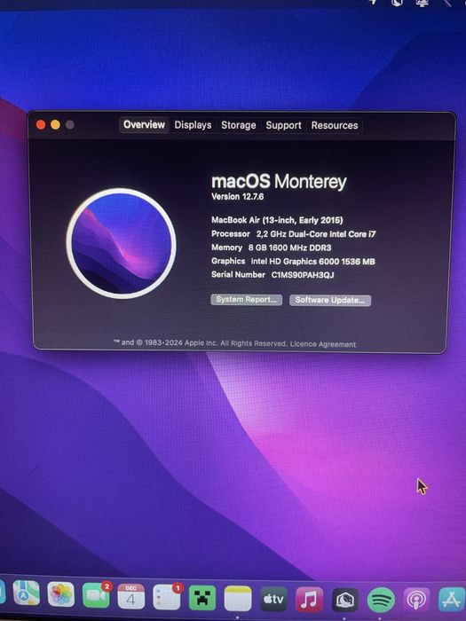 Vand Macbook air 2016