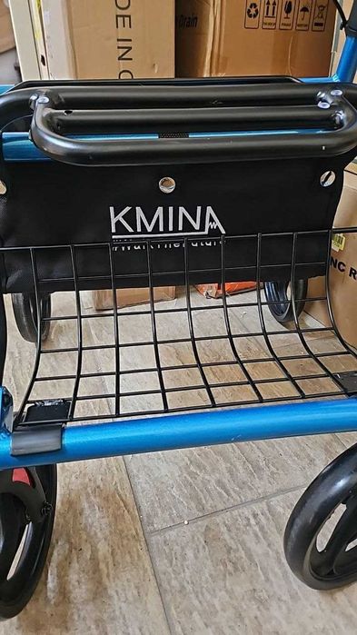 KMINA 2 в 1  P10047 Ролаторна инвалидна количка проходилка за гладък терен, до 136 кг