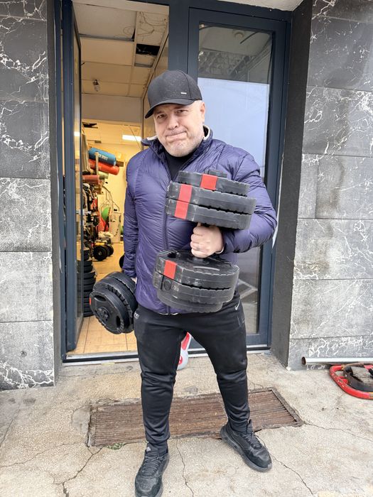 Gantere reglabile noi Germany greutate set 50 kg. 25 kg+25 kg. 450 lei