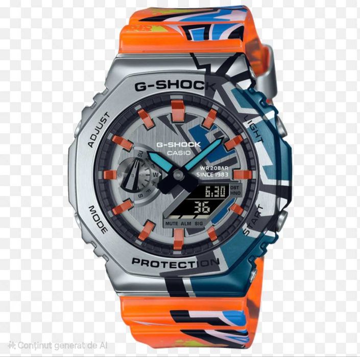 Ceas Sport Barbati Casio g shock GA2100SS METAL Limited Edition orange. Nou,Garantie 2 ani