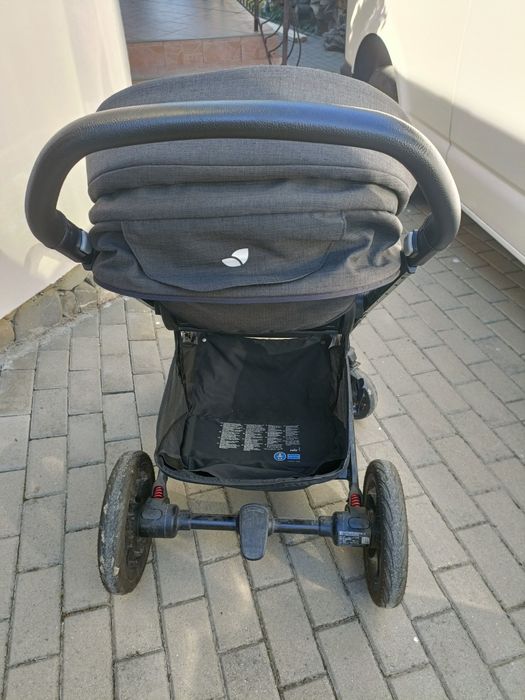 Carucior 2 in 1 Joie, Chrome DLX, Potrivit De La Nastere, Multifunctional, Cu landou, Cu parte sport, Pana la 22 Kg, Negru