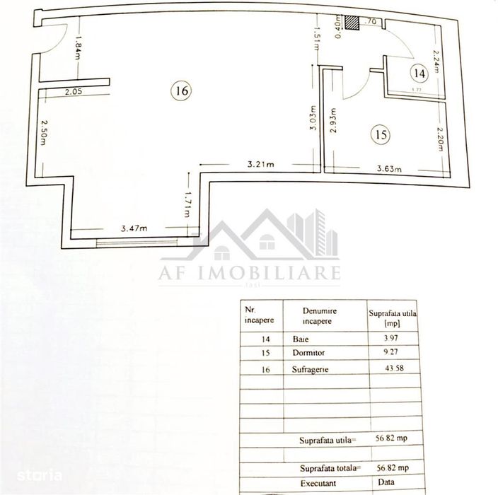 Apartament cu 2 camere de vanzare