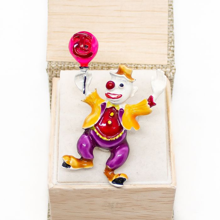 Винтаж.Брошь "Клоун "1955-65г