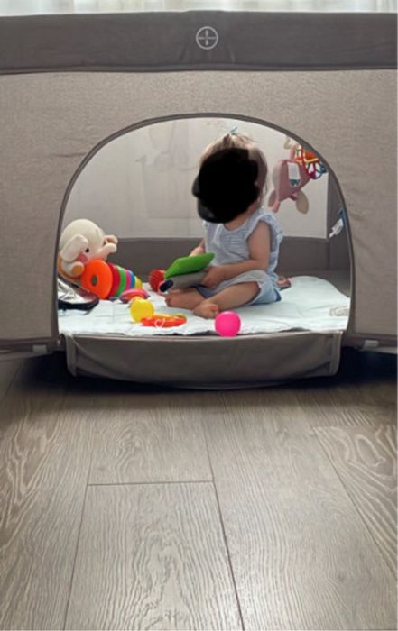 Tarc de joaca Happy game zone, cool grey star