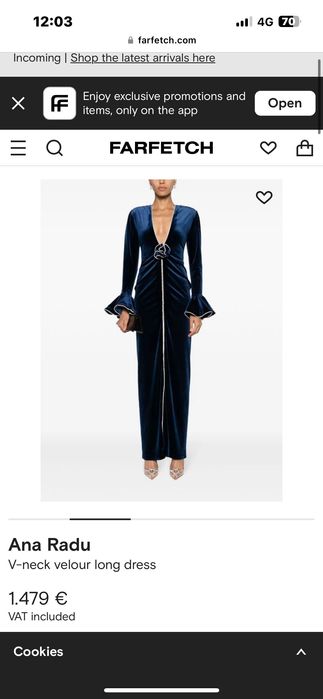 Rochie Ana Radu catifea