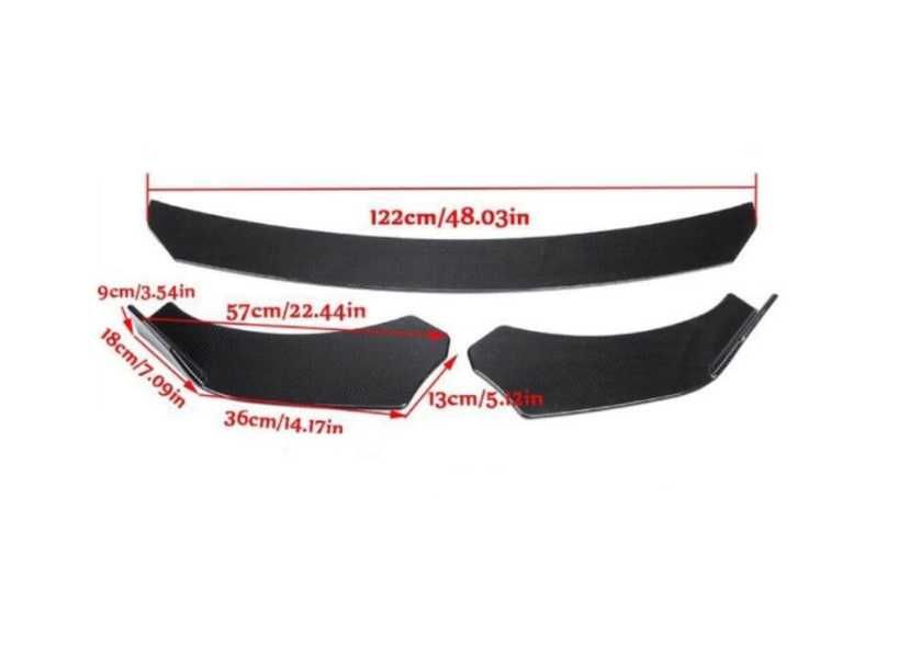 Lip prelungire ornament pentru bara fata adaptabil pe Audi A6 C6