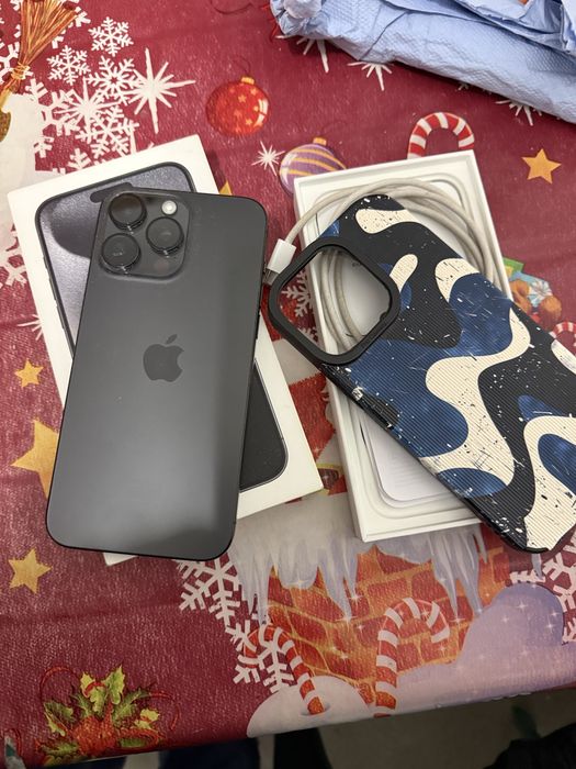 Iphone15 pro max cu 512 gb full box baterie 88
