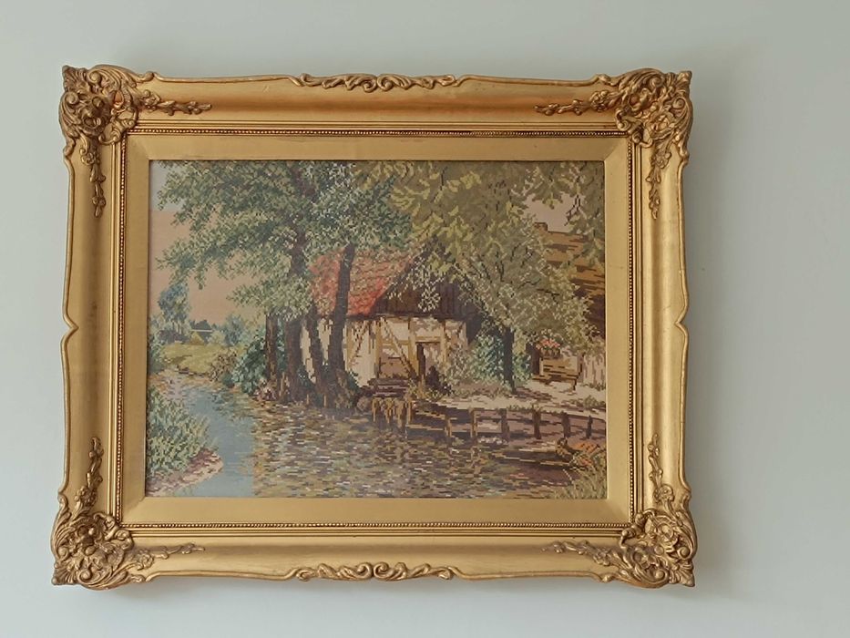 Ръчно шити гоблени с рамки