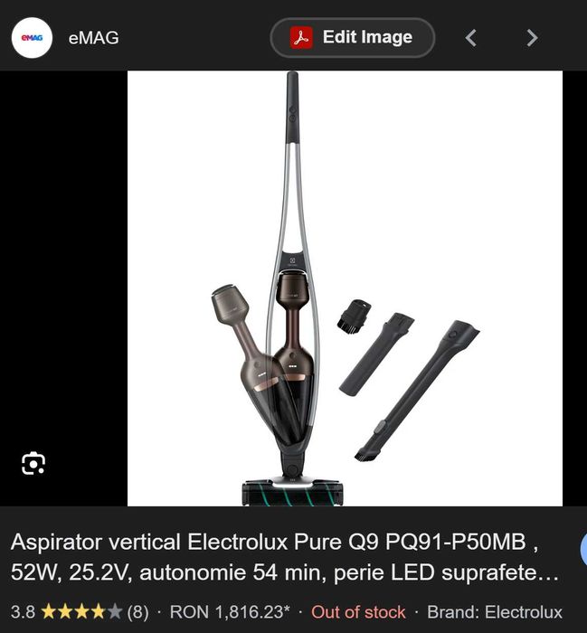 Aspirator vertical fara fir Electrolux Pure Q9