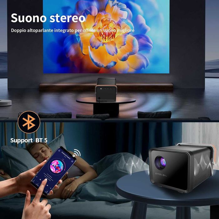 Проектор Full HD WiFi Bluetooth Android Auto Focus 25000 lumens