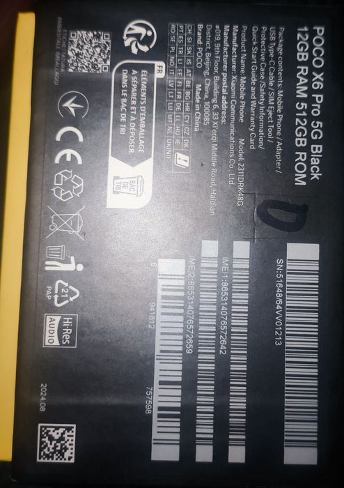 Poco X6 Pro 12+12/512