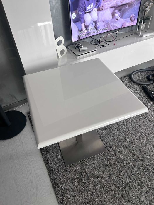 Маса за 4-ма MDF, инокс