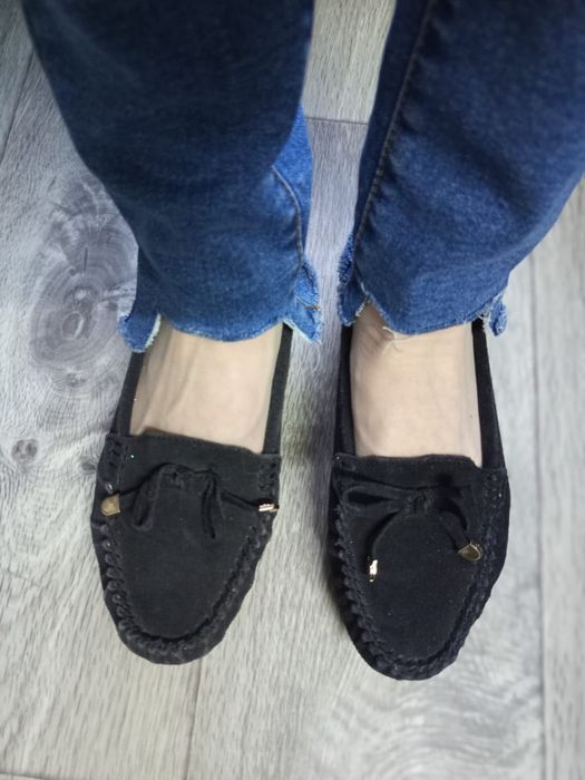 Мокасины замшевые 36р