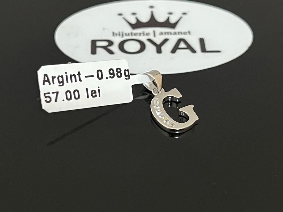 Bijuteria Royal CB : Pandant initiala argint 925