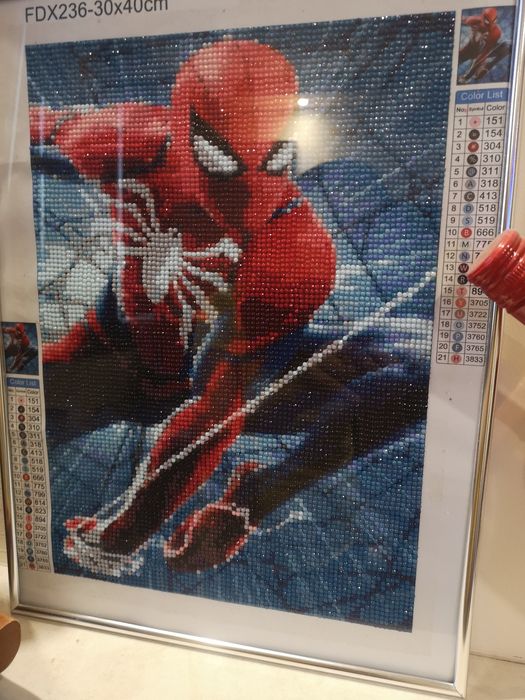 Диамантен  гоблен спайдър мен