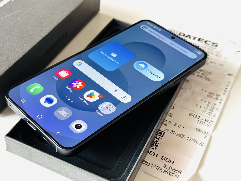 Samsung S25 128GB Black Гаранция 2 години