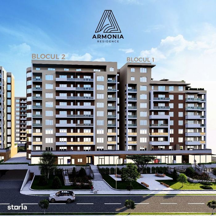 Garsonieră - 45,80 Mp Armonia Residence |Zona Coresi Tractorul| Bloc 2