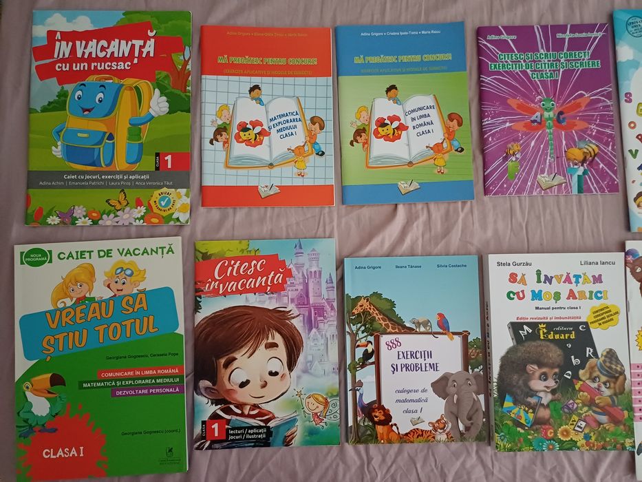 Carti si caiete de lucru pentru vacanta, concurs , lectura clasa I II