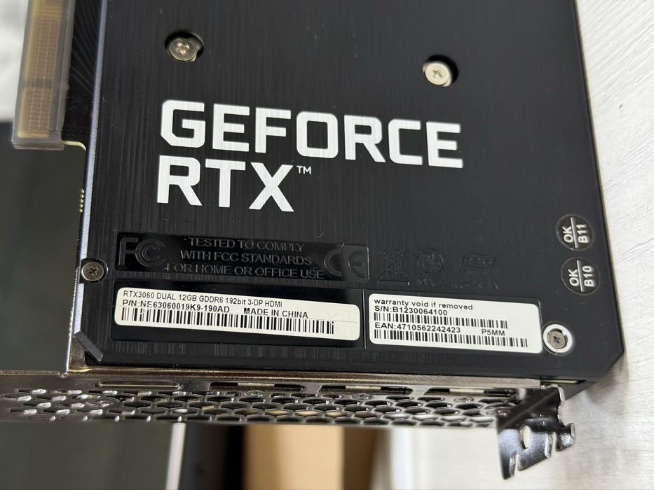 Видеокарта Palit RTX 3060 12 GB