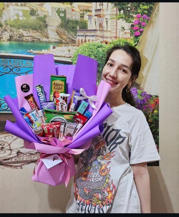 Букет из конфет, сладкий букет