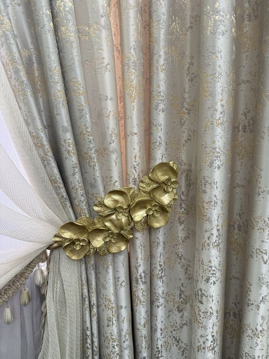 Шторы с тюлями для 5 окон