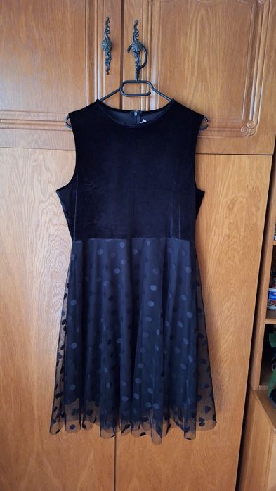 Rochie damă catifea fina si tulle