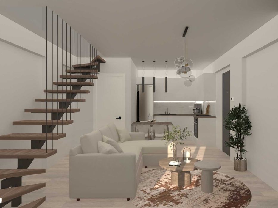 Продава новострояща се къща 50м2 с двор 115м2 в Паралия Врасна, Гърция