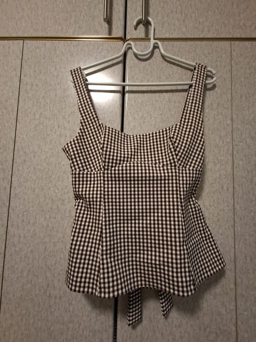 Zara потник кафяв пепит