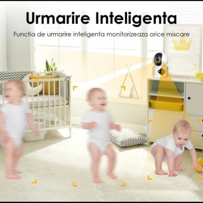 Камера Бебефон Lylu, видео и аудио наблюдение, въртяща, Wi-Fi, 6MP